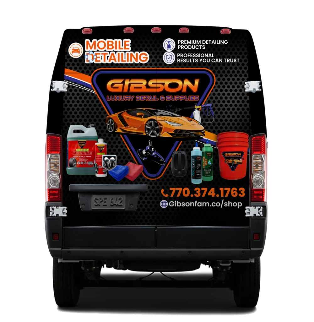 Rear of the Gibson mobile detailing van