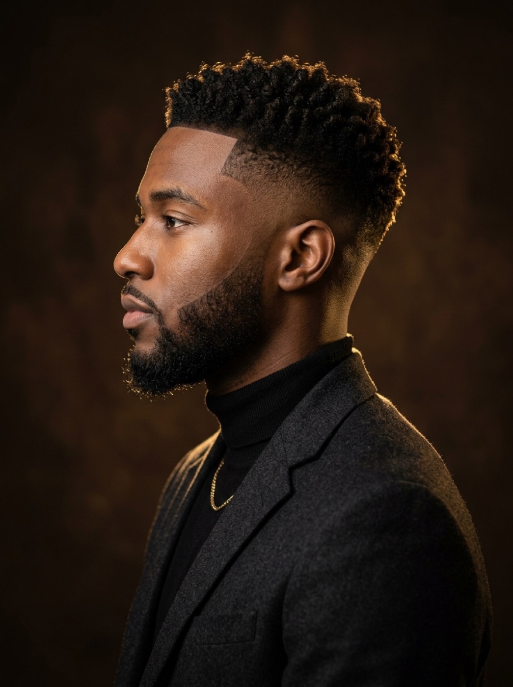 Skin fade and line-up